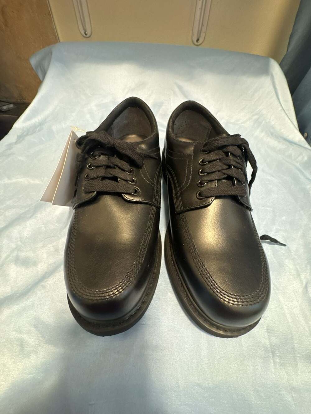 Roebucks Service Men's Black Leather Lace-Up Work Shoes Style 82152